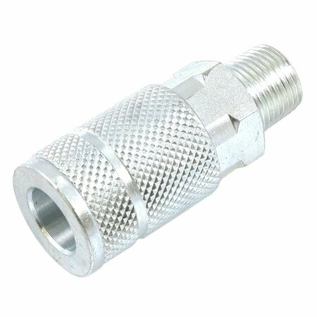 FORNEY Tru-Flate Style Coupler, 3/8 in x 3/8 in MNPT 75484